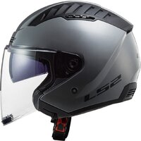 Мотошлем LS2 OF600 Copter 2 (M, серый матовый) - Превью изображения №6 — Интернет-магазин ПроЗаказ