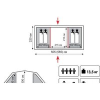Кемпинговая палатка TRAMP Brest 4 v2 - Превью изображения №2 — Интернет-магазин ПроЗаказ