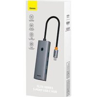 Док-станция Baseus Flite Series 4-Port USB-C Hub B00052809813-00 - Превью изображения №4 — Интернет-магазин ПроЗаказ