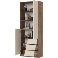 Шкаф распашной Стендмебель Рейн СТЛ 01 (кашемир/дуб крафт табачный) - Превью изображения №2 — Интернет-магазин ПроЗаказ