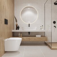 Унитаз подвесной Lauter Longer 2110822 с кнопкой 219704HD (узкая, черный) - Превью изображения №14 — Интернет-магазин ПроЗаказ