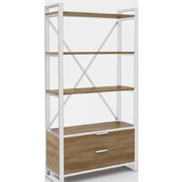 Hype Mebel Стандарт Люкс 80x170 (белый/дуб галифакс олово)