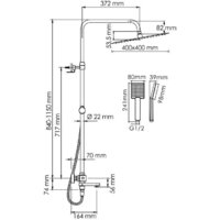 Душевая система  Wasserkraft A199.119.141.010.CH Thermo - Превью изображения №3 — Интернет-магазин ПроЗаказ