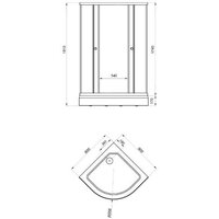 Душевой уголок Triton Грэй А 90х90 (с поддоном) - Превью изображения №2 — Интернет-магазин ПроЗаказ