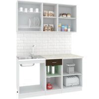 Готовая кухня Кортекс-мебель Корнелия Экстра 1.5м (дуб сонома/венге/королевский опал) - Превью изображения №2 — Интернет-магазин ПроЗаказ