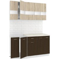 Кортекс-мебель Корнелия Экстра 1.5м (дуб сонома/венге/королевский опал)