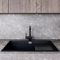 Кухонная мойка Globalo Miralio 80.1 Black/IX - Превью изображения №8 — Интернет-магазин ПроЗаказ