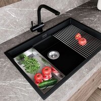 Кухонная мойка Globalo Miralio 80.1 Black/IX - Превью изображения №10 — Интернет-магазин ПроЗаказ