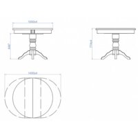 Кухонный стол Мебель-класс Прометей (сатин) - Превью изображения №3 — Интернет-магазин ПроЗаказ