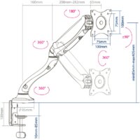 Кронштейн для монитора Arm Media LCD-T21 (черный) - Превью изображения №3 — Интернет-магазин ПроЗаказ