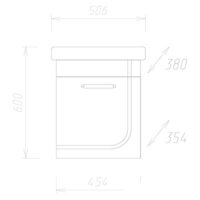  Onika Тумба под умывальник Ирис 50.01 105018 - Превью изображения №2 — Интернет-магазин ПроЗаказ