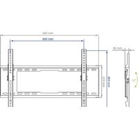 Кронштейн для телевизора Kromax IDEAL-102 (черный) - Превью изображения №2 — Интернет-магазин ПроЗаказ