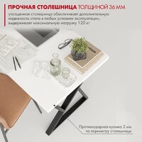 Стол Домус СП014 12.014.403.02 (белый/металл черный) - Превью изображения №5 — Интернет-магазин ПроЗаказ