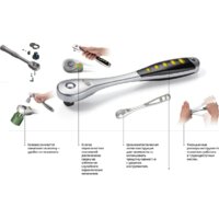 Набор трещотка с головками и битами Inforce 06-07-12 (108 предметов) - Превью изображения №19 — Интернет-магазин ПроЗаказ