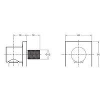 Шланговое подключение Jacob Delafon Modulo E8467-CP - Превью изображения №2 — Интернет-магазин ПроЗаказ
