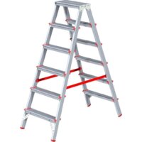 Лестница-стремянка Новая высота NV 312 двухсторонняя профессиональная 2x6 ступеней - Превью изображения №2 — Интернет-магазин ПроЗаказ