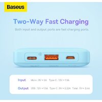 Внешний аккумулятор Baseus Airpow Fast Charge Power Bank 20W 20000mAh (голубой) - Превью изображения №8 — Интернет-магазин ПроЗаказ