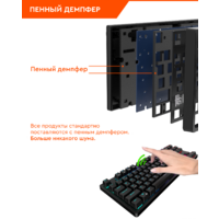 Клавиатура Royal Kludge RK100 RGB (черный, RK Red) - Превью изображения №12 — Интернет-магазин ПроЗаказ