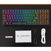 Клавиатура Royal Kludge RK100 RGB (черный, RK Red) - Превью изображения №6 — Интернет-магазин ПроЗаказ