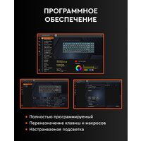 Клавиатура Royal Kludge RK100 RGB (черный, RK Red) - Превью изображения №11 — Интернет-магазин ПроЗаказ