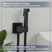 Гигиенический душ Lauter Rainix 21LT7712BM - Превью изображения №2 — Интернет-магазин ПроЗаказ