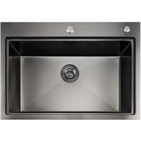 Кухонная мойка Stellar S7050NB-A (нано черный, c доской) - Превью изображения №5 — Интернет-магазин ПроЗаказ