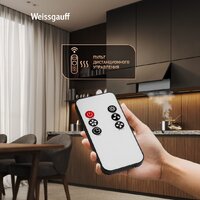 Кухонная вытяжка Weissgauff Quadra 600 Touch Black Glass - Превью изображения №6 — Интернет-магазин ПроЗаказ