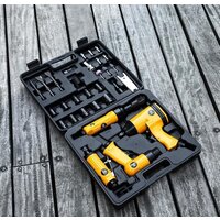  Deko Premium SET 34 018-0908 (прямая пневмошлифмашинка, пневмотрещотка, пневмодолото, пневмогайковерт) - Превью изображения №6 — Интернет-магазин ПроЗаказ