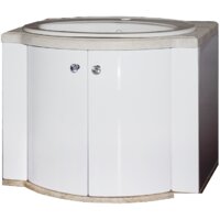 Гамма Тумба Турин с умывальником Гамма Люкс 4П - 65 (камень)