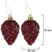 Елочная игрушка Золотая сказка Burgundy Style 592591 (бордо) - Превью изображения №15 — Интернет-магазин ПроЗаказ