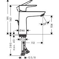 Смеситель Hansgrohe Talis E 71710140 (бронзовый матовый) - Превью изображения №5 — Интернет-магазин ПроЗаказ