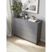 Комод Горизонт Нео 1050 4 ящика (серый графит) - Превью изображения №5 — Интернет-магазин ПроЗаказ