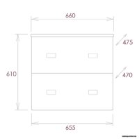  Onika Тумба под умывальник Марбл 65.13 106548 - Превью изображения №3 — Интернет-магазин ПроЗаказ