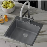 Кухонная мойка Roxen Snake 560220-50-S (50*48) сатин/текстурная поверхность (с коландером и дозатором) - Превью изображения №6 — Интернет-магазин ПроЗаказ