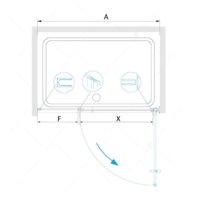 Душевая дверь RGW HO-012B 350601209-24 90 (черный/матовое-сатинат стекло) - Превью изображения №2 — Интернет-магазин ПроЗаказ
