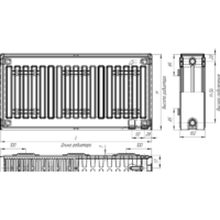 Стальной панельный радиатор Лидея ЛК 22-511 тип 22 500x1100 - Превью изображения №6 — Интернет-магазин ПроЗаказ
