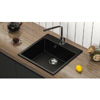 Кухонная мойка MARRBAXX Карельский камень модель 44/Q4 F044Q004 (черный) - Превью изображения №2 — Интернет-магазин ПроЗаказ