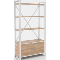 Hype Mebel Стандарт Люкс 80x170 (белый/дуб галифакс натуральный)