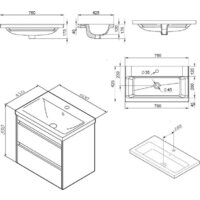  AM.PM Тумба с умывальником Pulse M91-FHX0602OF-WCC0602WG - Превью изображения №8 — Интернет-магазин ПроЗаказ