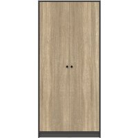 Mio Tesoro Мини 2 двери 2.07.01.030.12 (черный/сонома)