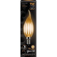 Светодиодная лампочка Gauss Filament Candle tailed E14 9 Вт 2700 К 104801109 - Превью изображения №2 — Интернет-магазин ПроЗаказ