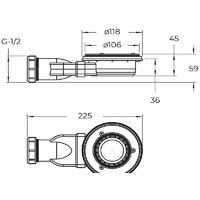 Душевой поддон BelBagno TRAY-MR-UNO-R-80-550-35-W-CR 80x80 - Превью изображения №5 — Интернет-магазин ПроЗаказ