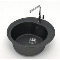 Кухонная мойка Teymi Lina D51 T120101 (черный матовый) - Превью изображения №2 — Интернет-магазин ПроЗаказ