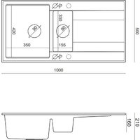 Кухонная мойка Quadron HQE5510050U5_BS_P2O - Превью изображения №7 — Интернет-магазин ПроЗаказ