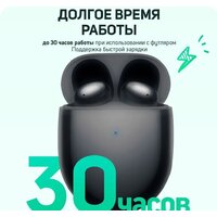 Наушники Xiaomi Redmi Buds 4 M2137E1 (черный, международная версия) - Превью изображения №6 — Интернет-магазин ПроЗаказ