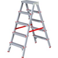 Лестница-стремянка Новая высота NV 312 двухсторонняя профессиональная 2x5 ступеней - Превью изображения №2 — Интернет-магазин ПроЗаказ