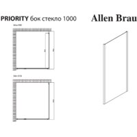 Душевая стенка Allen Brau Priority 3.31021.BBA - Превью изображения №2 — Интернет-магазин ПроЗаказ