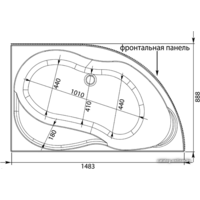 Ванна Aquanet Graciosa 150x90 R - Превью изображения №6 — Интернет-магазин ПроЗаказ