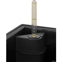 Кашпо Элластик-Пласт Ola Dom Rattan (31л, антрацит) - Превью изображения №3 — Интернет-магазин ПроЗаказ