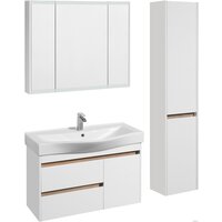  Акватон Шкаф с зеркалом Нортон 100 1A249302NT010 (белый) - Превью изображения №3 — Интернет-магазин ПроЗаказ